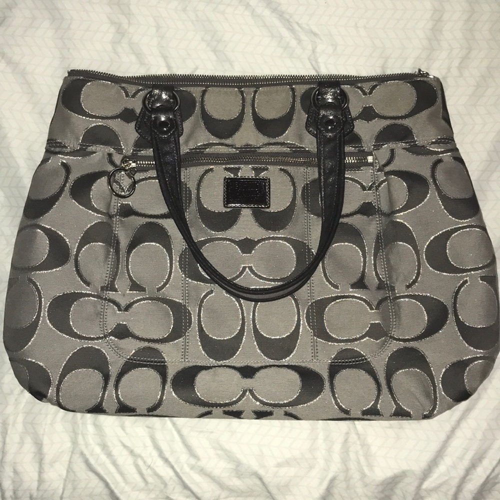 Coach gray purse